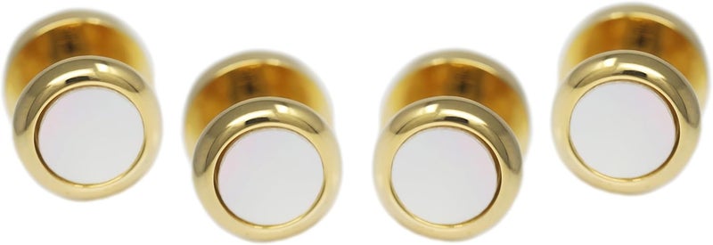 MENDEPOT Men Formal Wear Dress Shirt Cufflinks And Studs Set With Box Wedding Groom Groomsmen Gift - Image 5